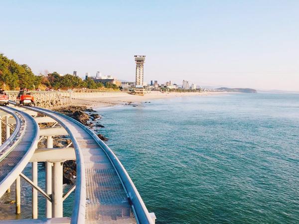 行走於海岸線上 韓國唯一海上 SKY BIKE